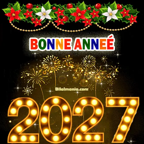 Bonne année 2027 Gif