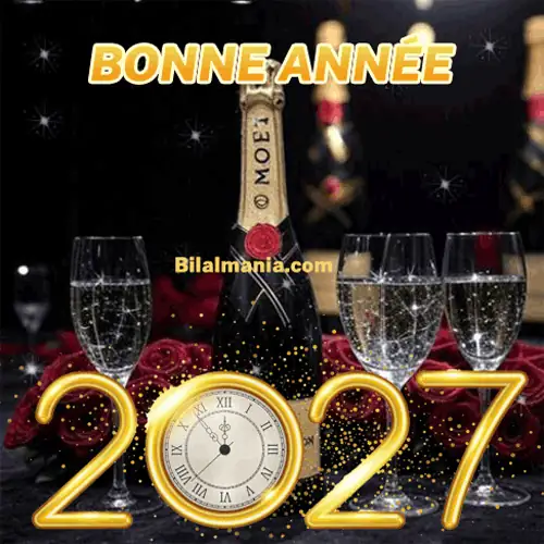 Vœux de bonheur et santé gif animé meilleurs voeux 2027