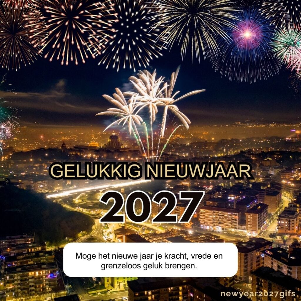 Beste Wensen 2027 Kracht en Geluk met feestelijke nieuwjaarsdecoratie en beste wensen voor 2027