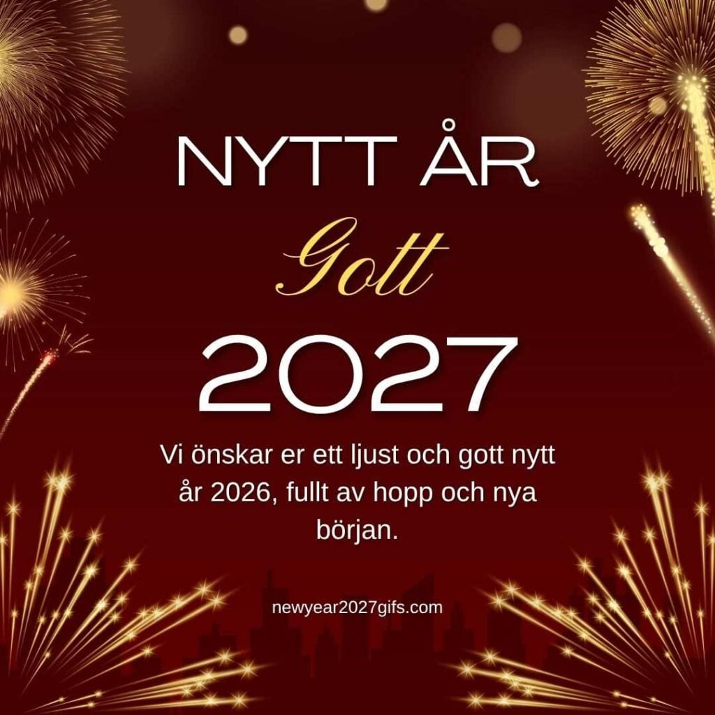 Gott Nytt Ar 2027 Bilder Gratis 10 med festliga dekorationer och nyårsönskningar