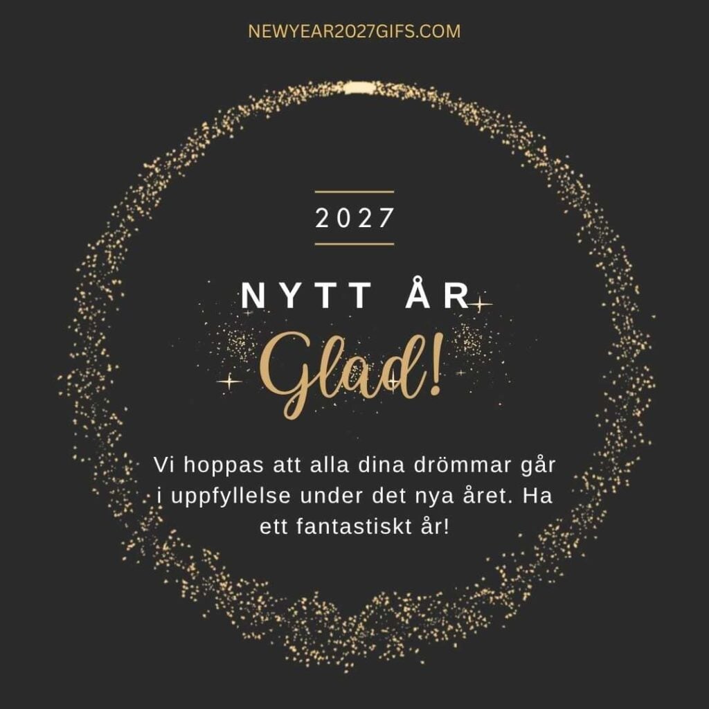 Gott Nytt Ar 2027 Bilder Gratis 4 med festliga dekorationer och nyårsönskningar