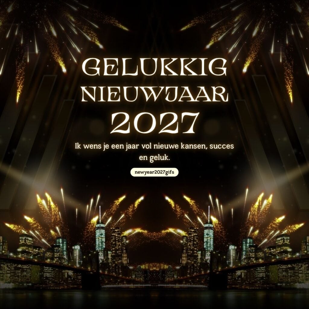 Succes en Kansen Nieuwjaar 2027 Groei met feestelijke nieuwjaarsdecoratie en beste wensen voor 2027